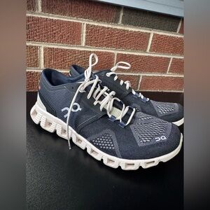 On Running On Cloud X Sneakers Womens Black Pearl Shoes 40 euro 8.5us